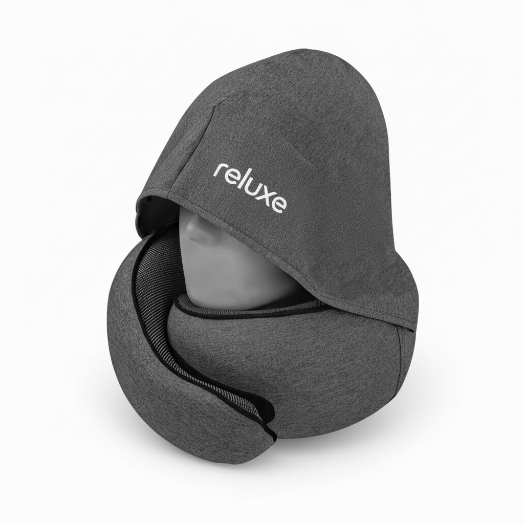 Reluxe Hooded Travel Neck Pillow